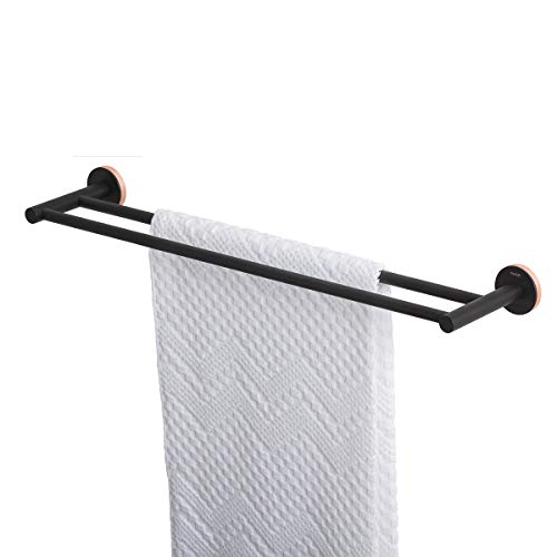 Tiger Urban Towel Rail Double, Black, 60 x 5x12 cm
