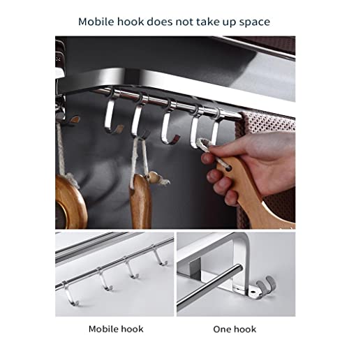 HIGOH Towel Racks,Bathroom Towel Rack Wall Mounted Towel Holder,Towel Rack,Wall-Mounted Bathroom Towel Organizer Storage Rack Hanger Shelf,Towels