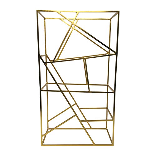 LaLe Living Vino Wine Rack in Black Brushed Iron for 9 Wine Bottles 26 x 45.5 cm for Storing, Storing Wine and Water Bottles in Geometric Design