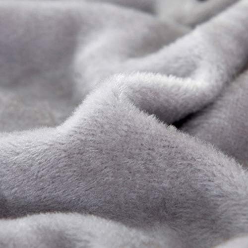 Yeahmart Thick Sofa Covers 1/2/3 Seater Pure Color Sofa Protector Velvet Easy Fit Elastic Fabric Stretch Couch Slipcover (Silver Grey, 3 Seater 1