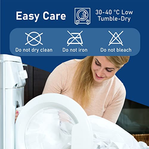 Homy Textiles 100% Waterproof Mattress Protector - Water Resistant - Small Double Mattress Quilted Cover - Elastic Border Deep Fitted All Around