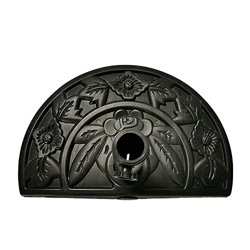 Ram® 10kg Resin Half Round Parasol Base Umbrella Stand Garden Outdoor Adjustable Parasol Base