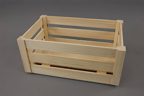 Decocraft WOODEN CRATE PLAIN WOOD DECOUPAGE BIG MAKE IT VINTAGE (PD31)