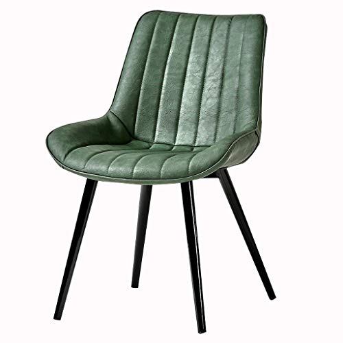 Modern Kitchen Dining Room Chairs Dining Chairs Water Proof PU Leather Side Chair With Metal Legs Kitchen Living Room Counter Chairs (Color : Cof