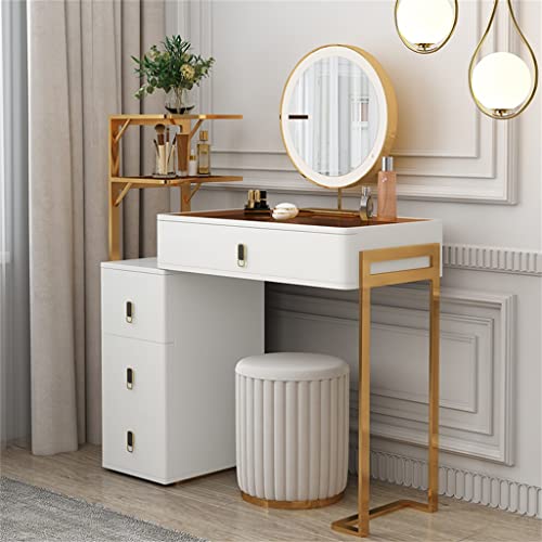 NXYDD Dressing Table Storage Cabinet Bedroom Furniture Small Solid Wood Dressing Table Vanity Set