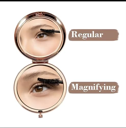 Compact Mirror for Her Inspirational Gifts for Women Friends Engraved Makeup Mirror for Her (Rose Gold)