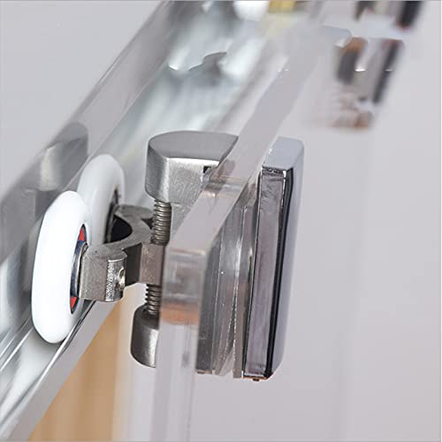 Shower Door Rollers, 4pcs 25mm Sliding Shower Doors Wheels Replacement Roller Runner Wheel 2 Top & 2 Bottom Chrome Plated Door Roller