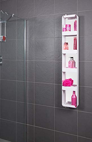 Croydex Arun Tall Pivoting Mirror Cabinet, Silver, 1200 mm