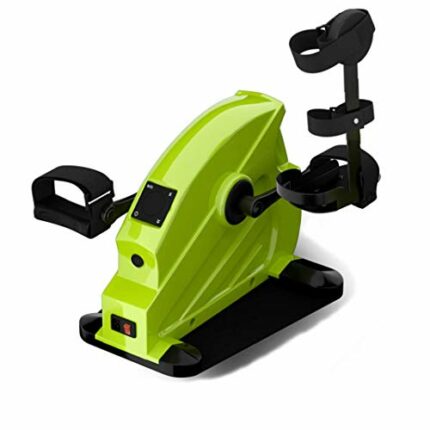 LUNEZY Portable Exercise Pedal Bike for Legs and Arms, Under Desk Fitness Rehab Equipment, Low Impact, Mini Cycle Bike for Under Your Office Desk