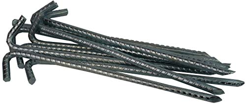 Savage Island 290mm x 10mm 10 Pack Galvanised Heavy Duty Steel Ground Stakes/Tent Pegs / Anchor Stakes. Suitable For Marquees, Trampolines, Gazeb