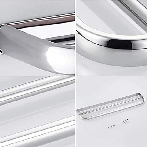 Towel Rack Wall Mounted Stainless Steel Anti Rust Double Towel Bar Bathroom Towel Holder Self Adhesive Towel Rail in the Kitchen Bedroom Hotel