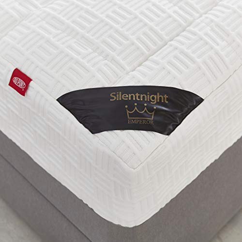 Silentnight Mattress Topper, 100 Percent Polyester Microfibre, White, Super King