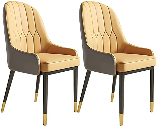 dining chair Office Reception Chairs Business Dining Chairs Set Kitchen Modern Kitchen Dining Chairs Set of 2 Water Proof PU Leather Side Chair w