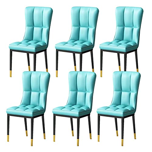Kitchen Dining Room Furniture Chairs Kitchen Dining Chairs Set Of 4,Modern PU Leather High Back Padded Soft Seat Living Room Chairs Water Proof L