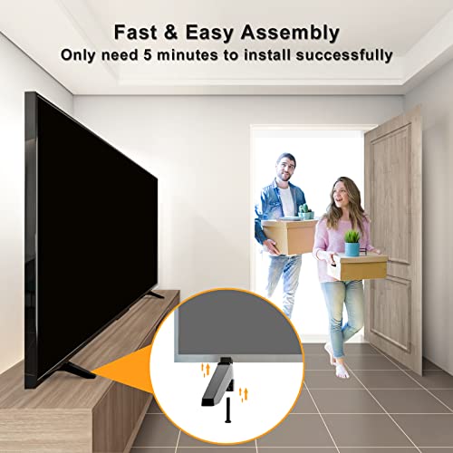 Replacement Legs for LG TV, TV Stand Legs for 40 43 Inch LG TV Legs 40UJ6300 43UJ6300 43UJ630V 43UN6950ZUA 43UM6900 43UK6300 43LK5700 43LM5700 43