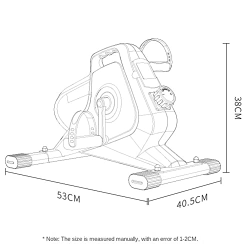 ARWIC Electric Under Desk Elliptical Machine Elliptical Trainer with LED Display 8 Adjustable Speed, Seated Pedal Exerciser Elliptical Stepper In