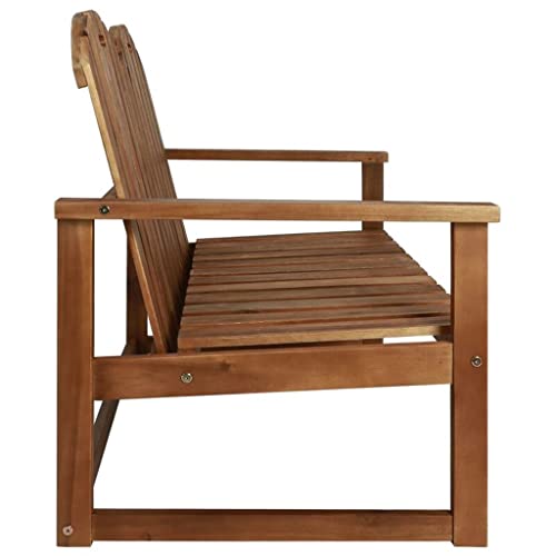 DLOETT 4 Piece Outdoor Lounge Set Solid Acacia Wood Outdoor Furniture Garden Set Acacia wood with an oil finish