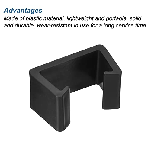 PATIKIL Patio Furniture Clips, 20 Pack Sofa Clamps Rattan Wicker Chair Fasteners for Outdoor Garden, Black