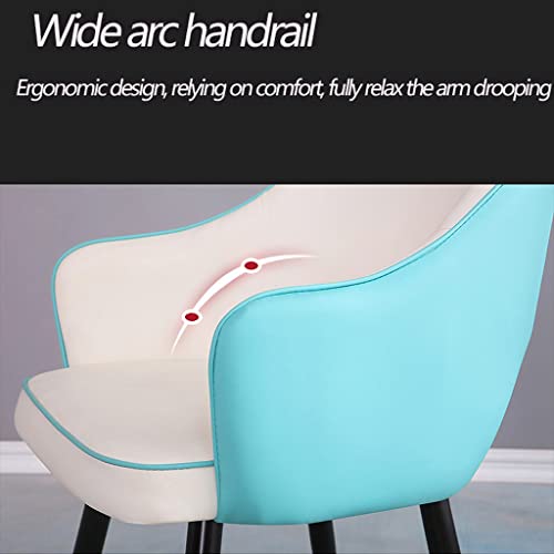 Kitchen Dining Room Furniture Chairs Kitchen Dining Chairs Water Proof Leather Side Chair with Carbon Steel Legs High Back Padded Soft Seat Livin