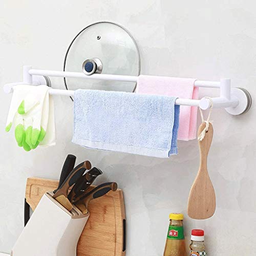 N/A Towel Bar Suction-Cup Towel Rack Hole-Free Toilet Corner Hanging Rod Adhesive, Drill Free Towel Hanger,Bath Towel Rack,Wall Mount
