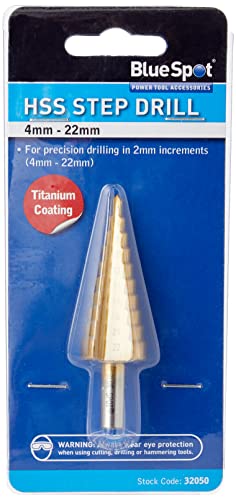 BlueSpot Tools 32050 Step Drill (4-22 mm), Bronze