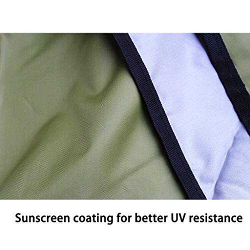 OldPAPA Sun Shade Sail Waterproof Triangle Sun Shade UV Block Sunscreen Awning Garden Beach Patio Canopy 3x3x3m, ArmyGreen