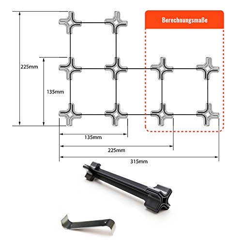 NOOK Wine Rack Large Kit 50 - Bottle Rack with Modular System - Practical Wine Rack Bottle Holder