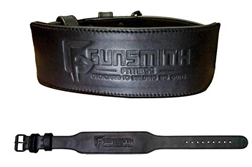 Gunsmith Fitness Apex Lifting Belt - Ultra Premium Handmade, All Black Olympic & Powerlifting