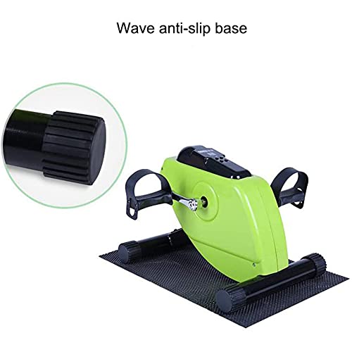 Electric Pedal Exerciser Medical, for Leg Arm and Knee Recovery Exercise Exercise Bike and Pedal Exerciser for Disabled and Elderly (Green)