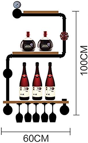 NEOCHY Wine Rack Vintage Decoration Wall Hanging Simple Wall Hanging Hanging Decoration Living Room Bar