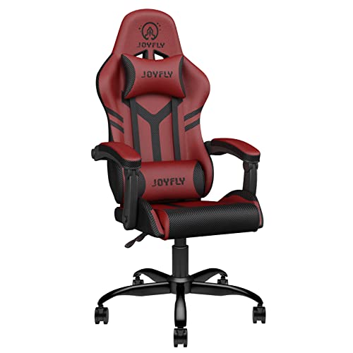 JOYFLY Gaming Chair for Adults, Gaming Chair Gamer Chair for Ergonomic Rotatable PC Computer Chair with Padded Armrests, for Boys Adults Teens(Bl