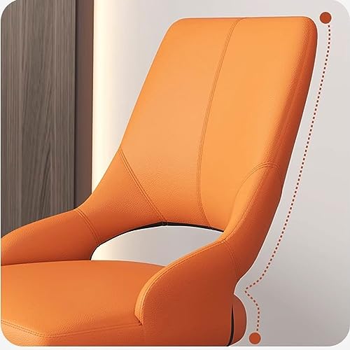 RILOOP Dining Chairs with Soft Pu Leather Cover Cushion Seat and Metal Legs Side Chairs for Living Room Living Room Chairs/Yellow