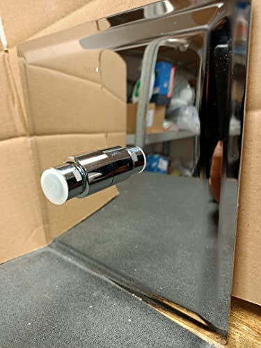 Qliver Square Rain Shower Head, 8 inch Large Top Spray Showerhead, 304 Stainless Steel Ultra Thin Powerful High-Pressure Bathroom Shower Head