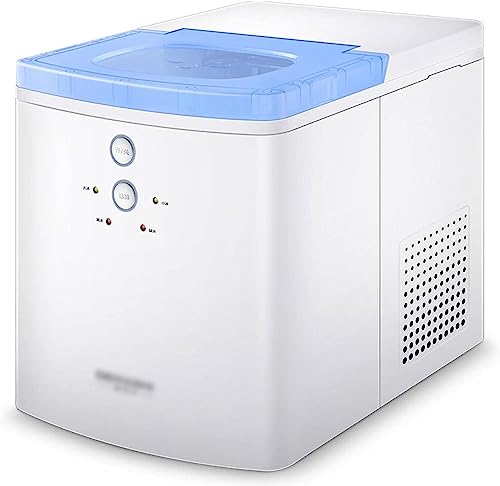 Shykey countertop ice machine Electric Portable Countertop Automatic Ice Maker, 55 lbs. Ice in 24 Hours, 9 Bullet Cubes in 6 Mins Countertop Ice