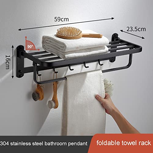 HIGOH Towel Racks,Bathroom Towel Rack Wall Mounted Towel Holder,Bathroom Towel Rack,Bathroom Rack,Bathroom Hardware Bathroom