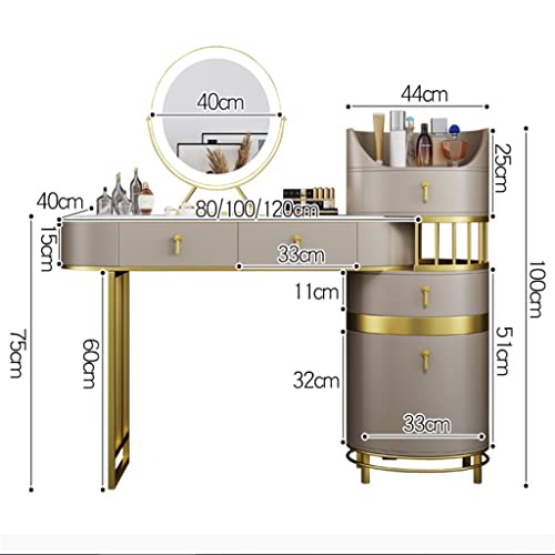 JJZXD Lighted Rock Slab Bedroom Dressing Table Makeup Unit Performance Generation Home Furniture