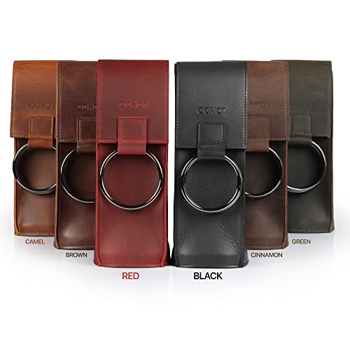 Londo Genuine Leather Wine Bottle Holder and Carrier