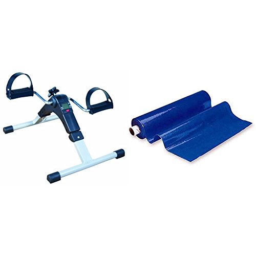 Pedal Exerciser with Digital Display M37352 and Dycem Reel Grip Material 20 x 100 cm Bundle