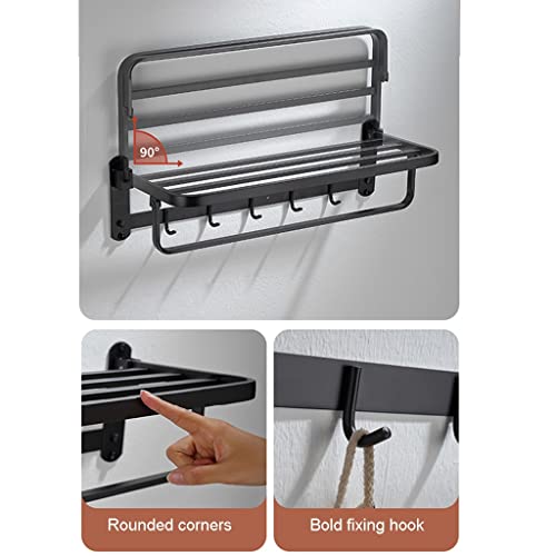HIGOH Towel Racks,Bathroom Towel Rack Wall Mounted Towel Holder,Bathroom Towel Rack,Bathroom Rack,Bathroom Hardware Bathroom