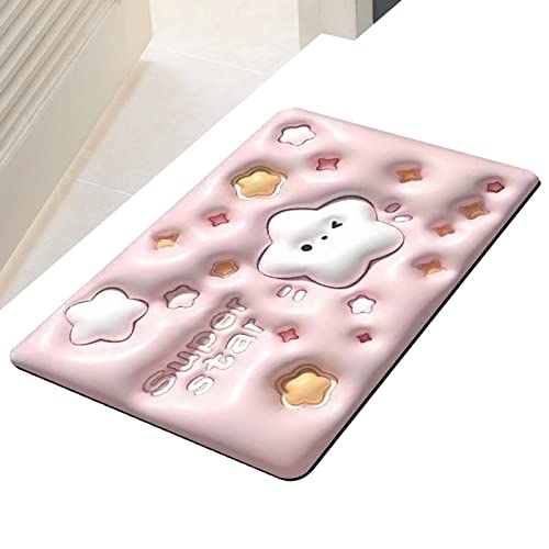Tytlyworth Indoor Front Door Carpet - Soft, Super Absorbent 3D Bath Rugs | Cute Entrance Floor Mat Decoration, Quick Drying Floor Mats for Welcom