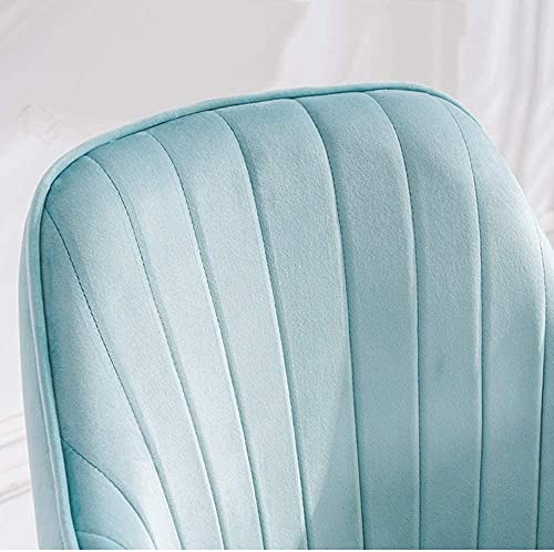 Leisure Dining Chairs Flannel Backrest Metal Legs for Study Living Room Restaurant Hotel (Color : Stlye 6)