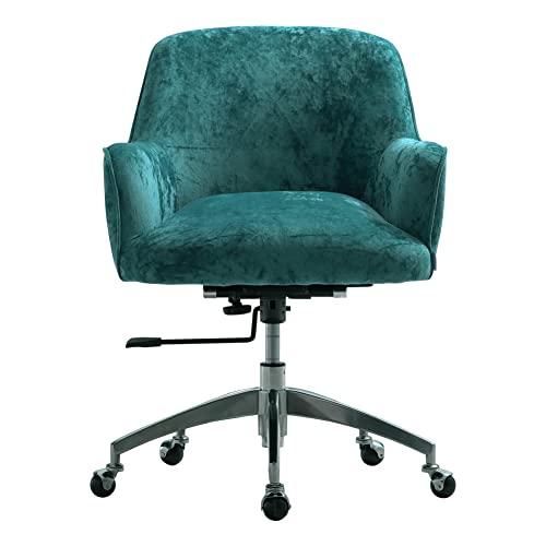 Warmiehomy Desk Chair Velvet Office Computer Chair Ergonomic Swivel Chair Executive Chair Adjustable Height Comfy Arm Chair For Home Office Livin