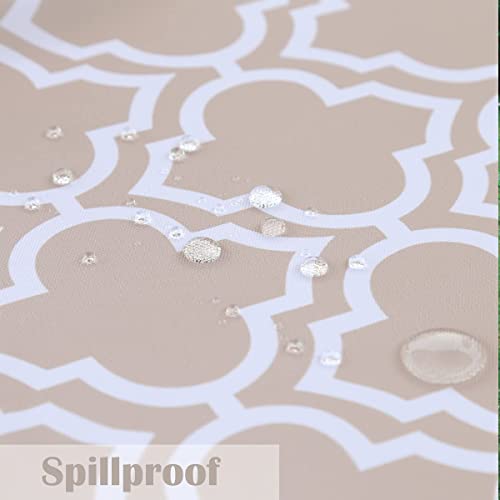 Eternal Beauty 152x213cm Recatngle Palm Leaf Indoor Outdoor Splashproof Tablecloth with Umbrella Hole and Zipper for Patio Garden Party and BBQ(6