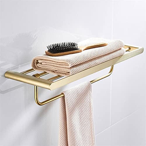 HIGOH Towel Racks,Bathroom Towel Rack Wall Mounted Towel Holder,Bathroom Accessories Brushed Bath Hardware Copper Material Towel Rack,Towel Holde