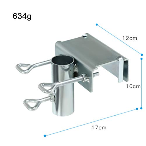KENANLAN Heavy Duty Parasol Holder Patio Sun Umbrella Holder Fixed Clip for Balcony Railing