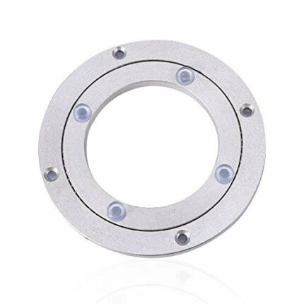 Yosoo Heavy Duty Aluminium Alloy Rotating Bearing Turntable Round Dining Table Smooth Swivel Plate (Size : 10inch)
