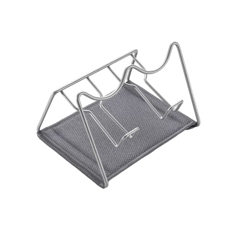 Metaltex Bottle Drying Rack, Metal, Gray, für 2 Flaschen