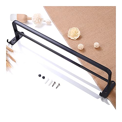 HIGOH Towel Racks,Towel Holder Towel Rail for Bathroom, Bathroom Hand Towel Holder, Wall Mounted Double Towel Bar Holder, Aluminum Towel Rail Han