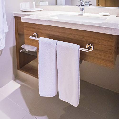 Towel Rail-40cm Stainless Steel Bath Towel Holder,Brushed Hand Towel Holder Hanger Rail Organizer Rack Bar Bathroom Accessories for Bathroom Hard