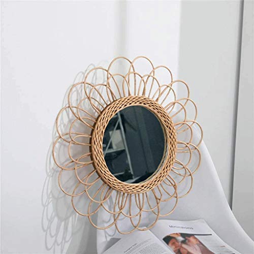 QUANJJ Hand-woven Wall ,Weave Flowers Decorative Balcony Bathroom Makeup Makeup and